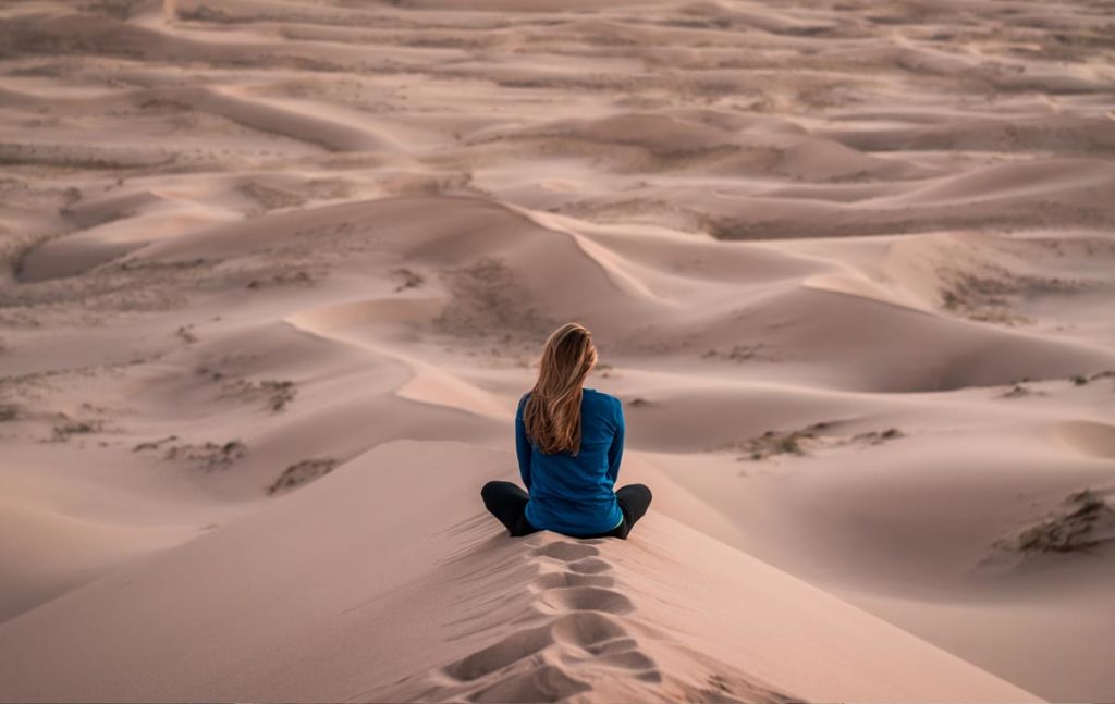 Meditation in a dune.